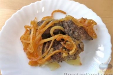 Хрустящая, сочная жареная печень с яблоками и луком - готовлю только так russianfood.com